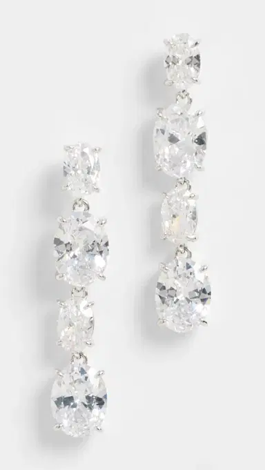 Shashi Bessett Oval Drop Earrings | Thumbnail 2 Shashi Bessett Oval Drop Earrings | Thumbnail 2