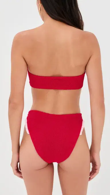 Hunza G Tracey Bikini Set Red/Pink One Size | Thumbnail 3