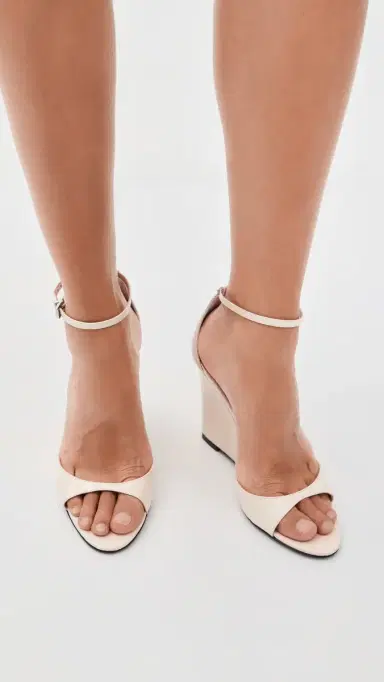 Schutz Scarlett Wedge Sandals Sugar White | Thumbnail 3