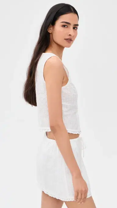 GOOD AMERICAN The Eyelet Top White001 | Thumbnail 4 GOOD AMERICAN The Eyelet Top White001 | Thumbnail 4