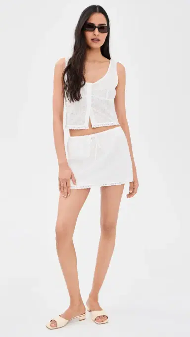 GOOD AMERICAN The Eyelet Top White001 | Thumbnail 5 GOOD AMERICAN The Eyelet Top White001 | Thumbnail 5