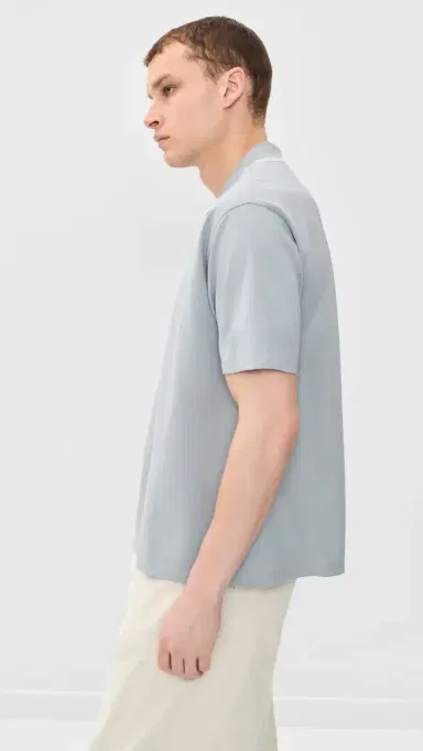 Frame Pique Polo Blue Grey L | Thumbnail 4
