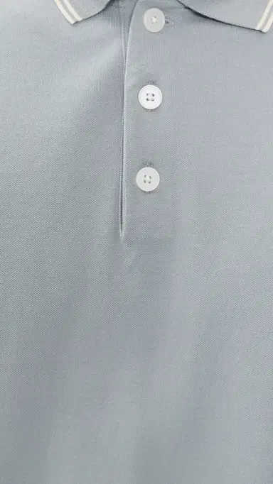 Frame Pique Polo Blue Grey L | Thumbnail 6