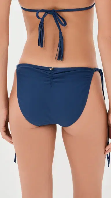 PQ Swim Mila Tie Side Bikini Bottoms Navy L | Thumbnail 3