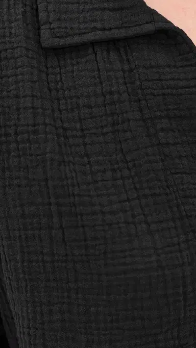 Faherty Dune Cotton Gauze Zoe Top Black S | Thumbnail 6