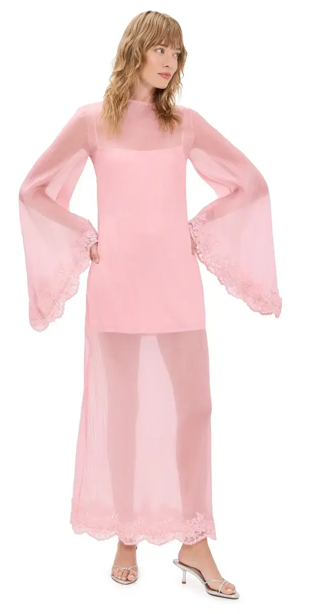 Yellow the Label Elowen Organza Dress Pink