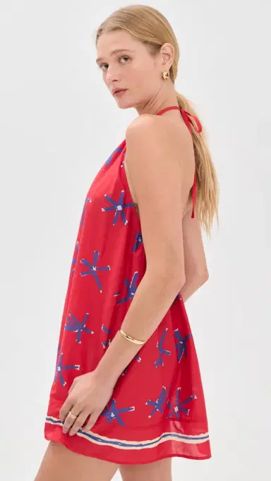 Staud Dani Coverup Dress Painted Foulard | Thumbnail 4