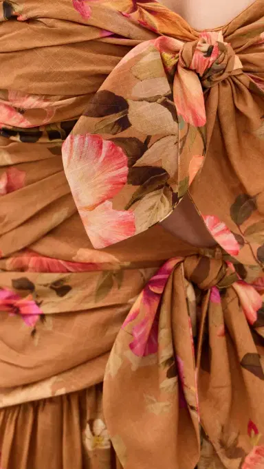 Zimmermann Mahon Tie Front Midi Dress | Thumbnail 6 Zimmermann Mahon Tie Front Midi Dress | Thumbnail 6