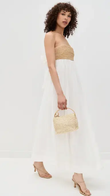Show Me Your Mumu Dockside Maxi Dress White Voile With Twisted Rope | Thumbnail 5