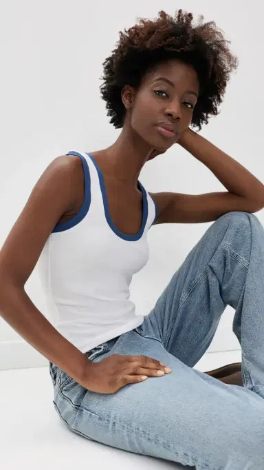 Z Supply Sirena Colorblocked Tank White L | Thumbnail 2 Z Supply Sirena Colorblocked Tank White L | Thumbnail 2