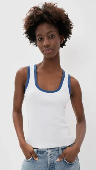 Z Supply Sirena Colorblocked Tank White L | Thumbnail 3 Z Supply Sirena Colorblocked Tank White L | Thumbnail 3