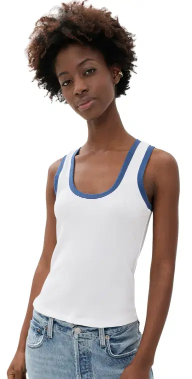 Z Supply Sirena Colorblocked Tank White L | Thumbnail 1 Z Supply Sirena Colorblocked Tank White L | Thumbnail 1