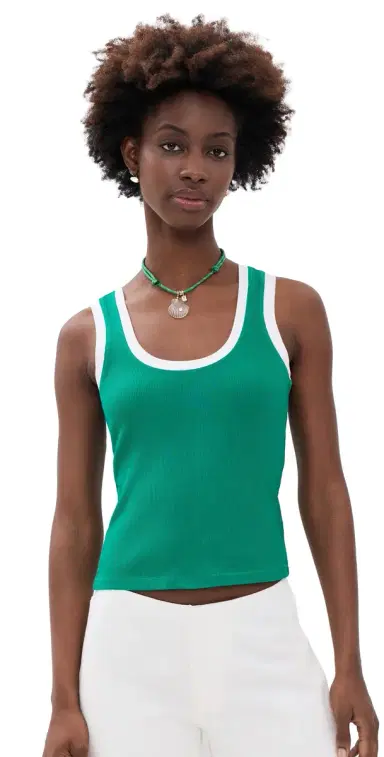 Z Supply Sirena Colorblocked Tank Rainforest | Thumbnail 1 Z Supply Sirena Colorblocked Tank Rainforest | Thumbnail 1