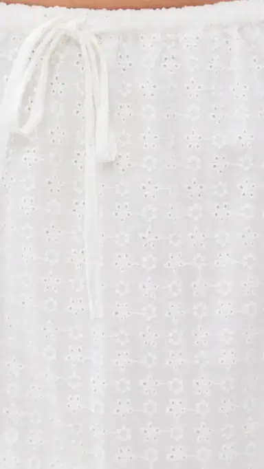 GOOD AMERICAN The Eyelet Skirt White001 L | Thumbnail 6 GOOD AMERICAN The Eyelet Skirt White001 L | Thumbnail 6