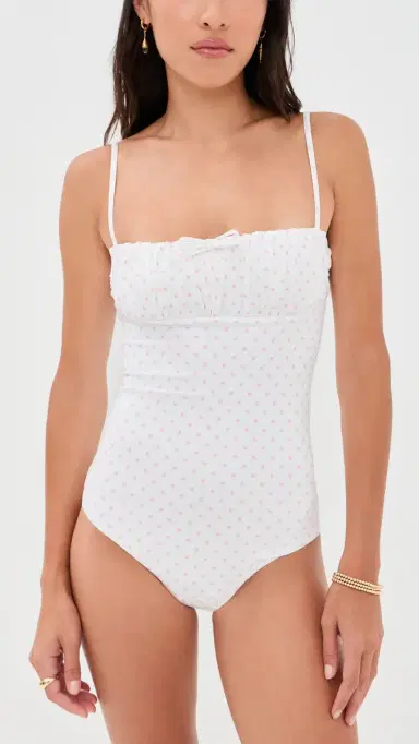 CAROLINE CONSTAS Melody One Piece White Pink Cherub S | Thumbnail 2