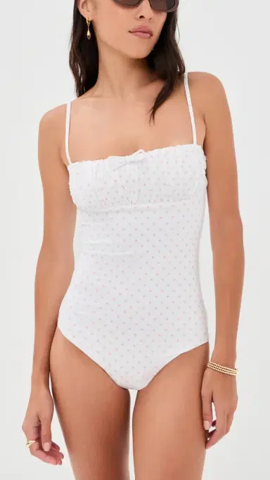 CAROLINE CONSTAS Melody One Piece White Pink Cherub S | Thumbnail 5