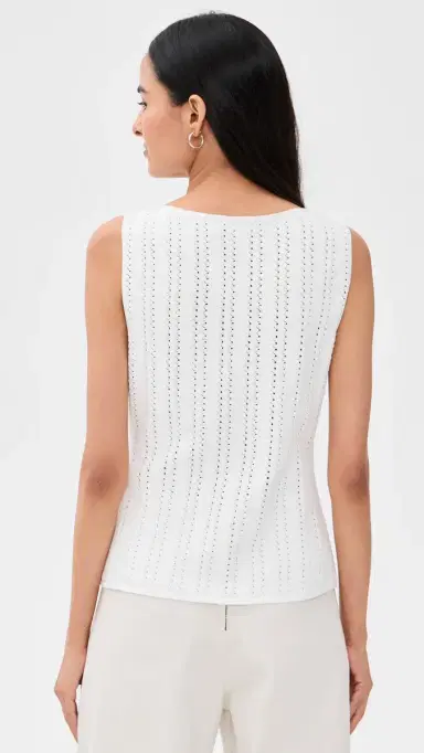 Theory Texture Boat Neck Top white - 100 | Thumbnail 3