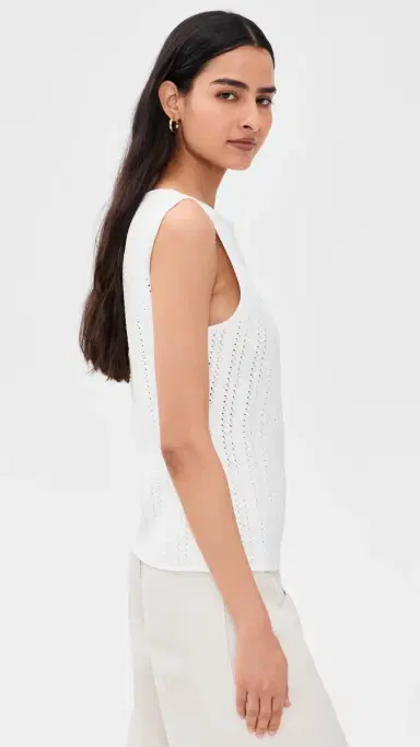 Theory Texture Boat Neck Top white - 100 | Thumbnail 4