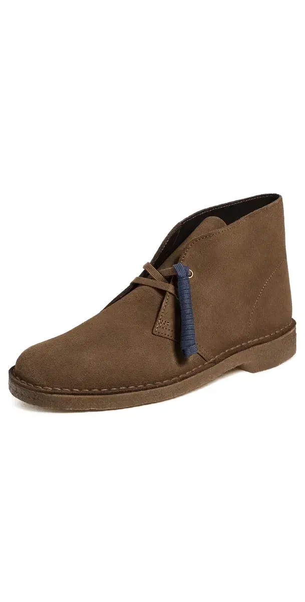 Clarks Suede Desert Boots Cola Suede