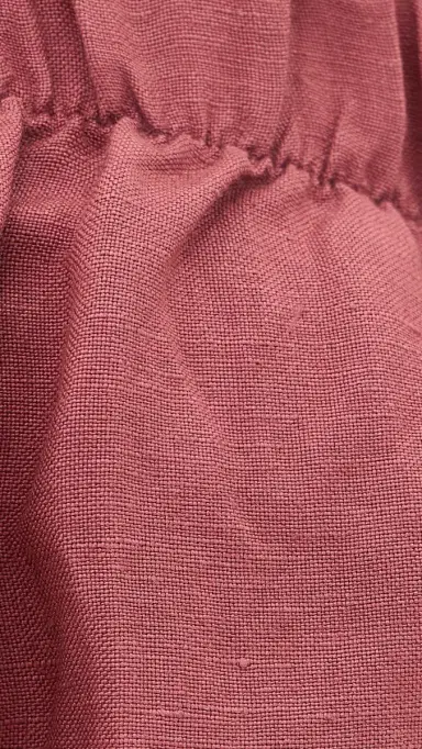 LE BOP Camile Linen Cropped Top Marsala S | Thumbnail 6