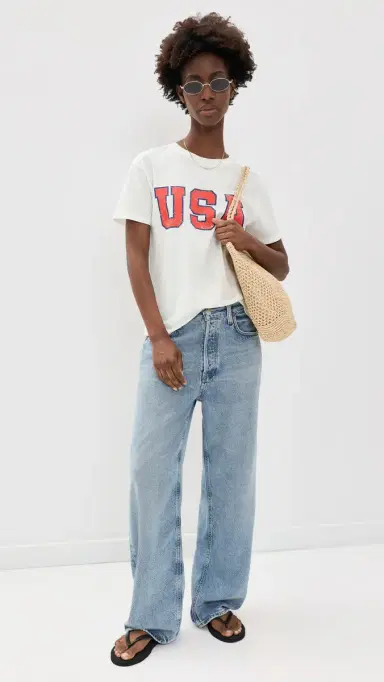 Z Supply USA Boyfriend Tee Sea Salt | Thumbnail 5 Z Supply USA Boyfriend Tee Sea Salt | Thumbnail 5