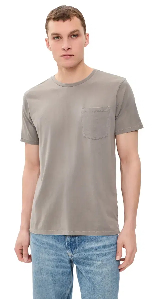 rag & bone Garment Dye Classic Pocket Tee Gran