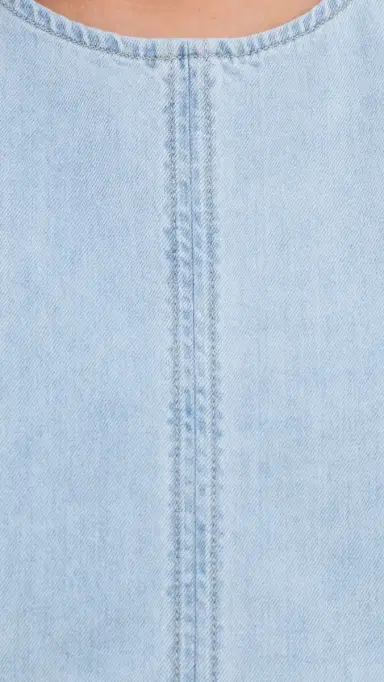 Z Supply Sun Seeker Denim Tank Top Coastal Water S | Thumbnail 6