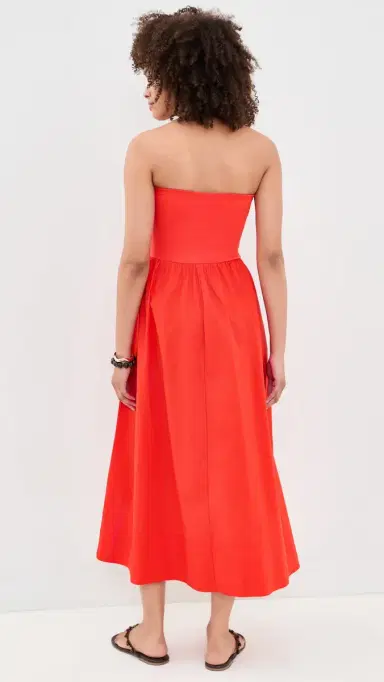 Z Supply Sunsought Strapless Midi Dress Lychee | Thumbnail 3