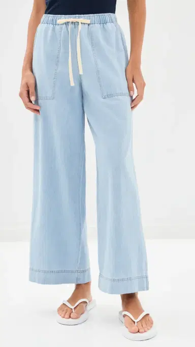 Z Supply Daycation Denim Pants Coastal Water L | Thumbnail 2