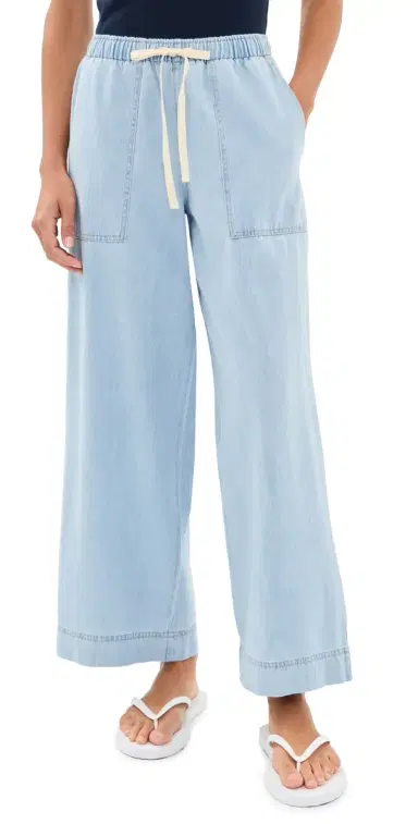 Z Supply Daycation Denim Pants Coastal Water L | Thumbnail 1