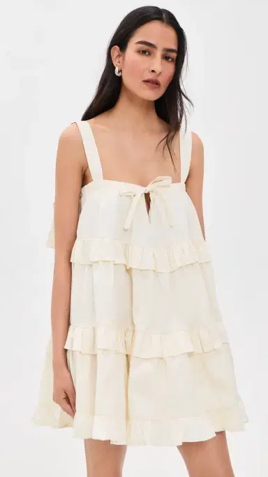 VRG GRL ila Mini Dress Cream Cream | Thumbnail 2 VRG GRL ila Mini Dress Cream Cream | Thumbnail 2