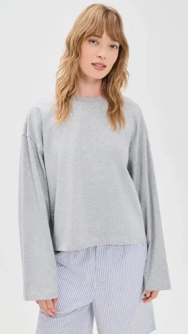 LIONESS Bloom Long Sleeve Tee Grey L | Thumbnail 2