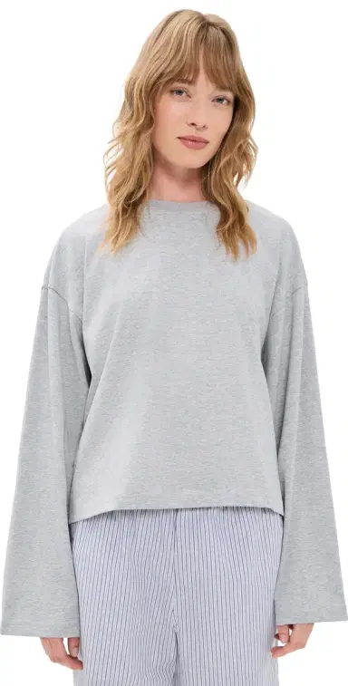 LIONESS Bloom Long Sleeve Tee Grey L | Thumbnail 1