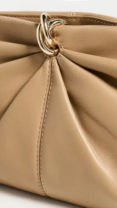 Loeffler Randall Corrine Gathered Multi Ring Clutch Khaki One Size | Thumbnail 5 Loeffler Randall Corrine Gathered Multi Ring Clutch Khaki One Size | Thumbnail 5