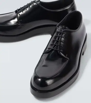 Prada Brushed leather Derby shoes | Thumbnail 2
