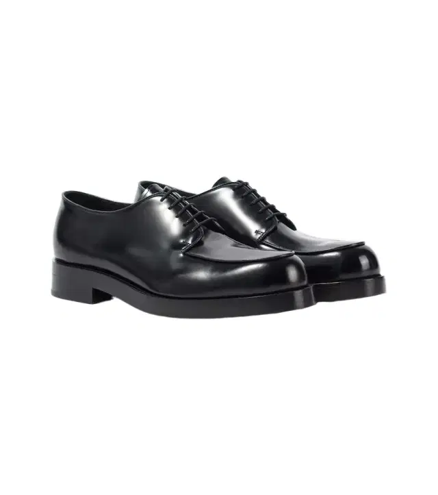 Brushed leather Derby shoes