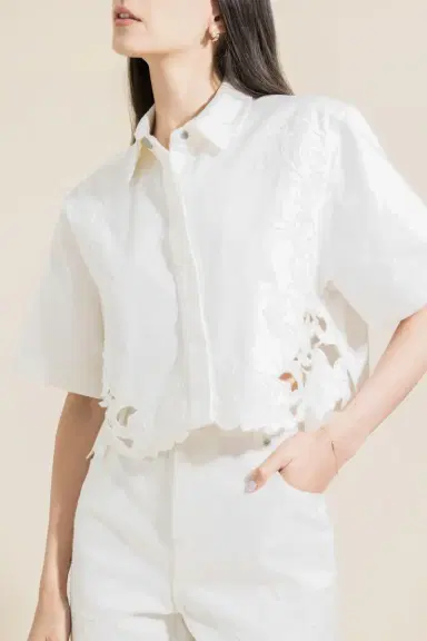 Simkhai Albaine Embroidered Shirt | Thumbnail 3