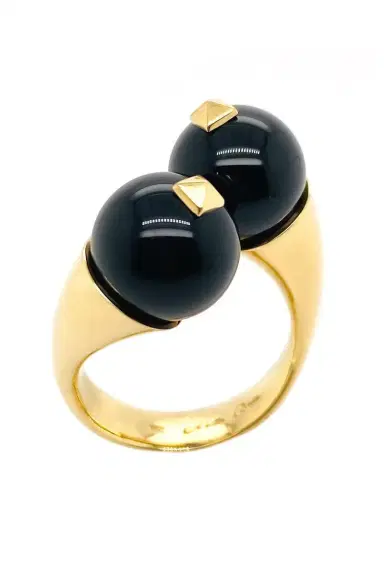 ALETTO BROTHERS Black Onyx Gemini Ring | Thumbnail 1