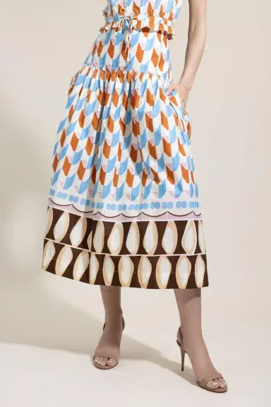 Cara Cara Diya Skirt - Tile Ivory | Thumbnail 3