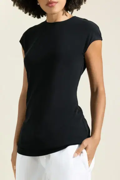 TOTEME Everyday Top - Black | Thumbnail 3