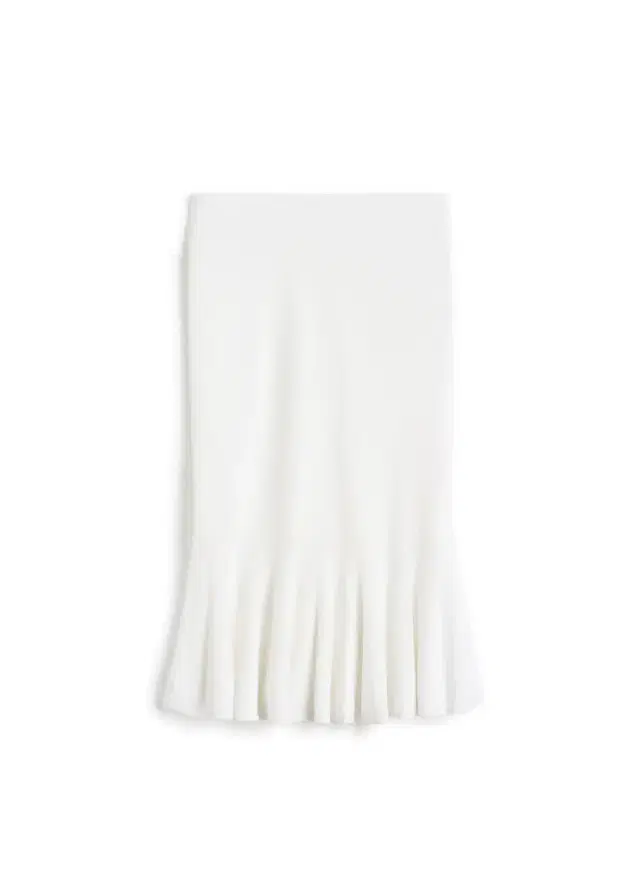 Fluted Knit Skirt