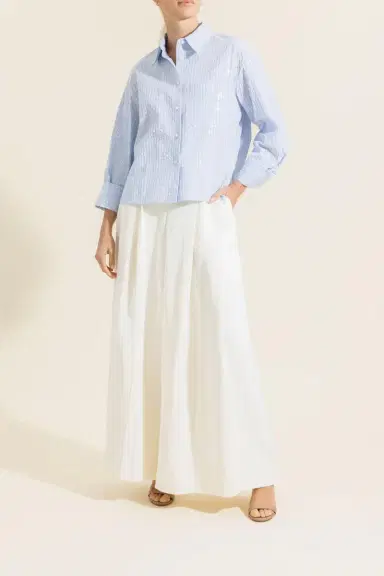 TWP J.D. Shirt - Blue White | Thumbnail 2 TWP J.D. Shirt - Blue White | Thumbnail 2
