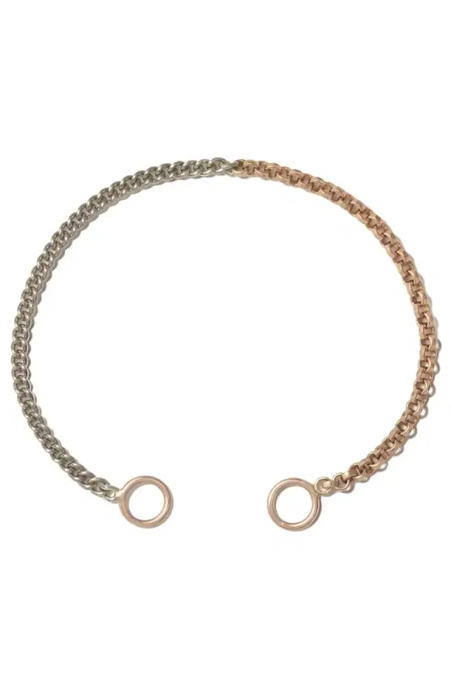 Marla Aaron Mixed Up Half And Half Chain Bracelet - 6.5in