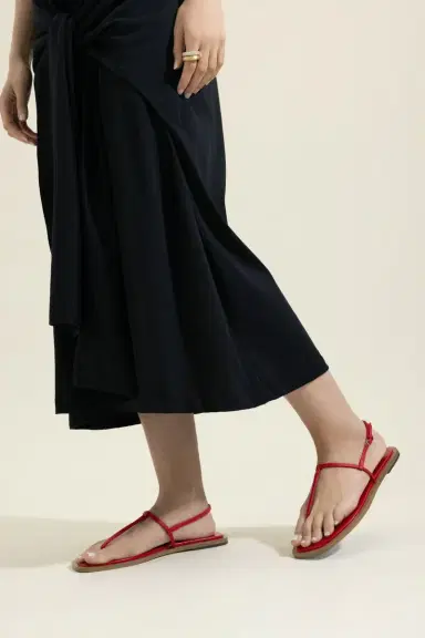 TOTEME T-Strap Sandal - Red Desert | Thumbnail 5