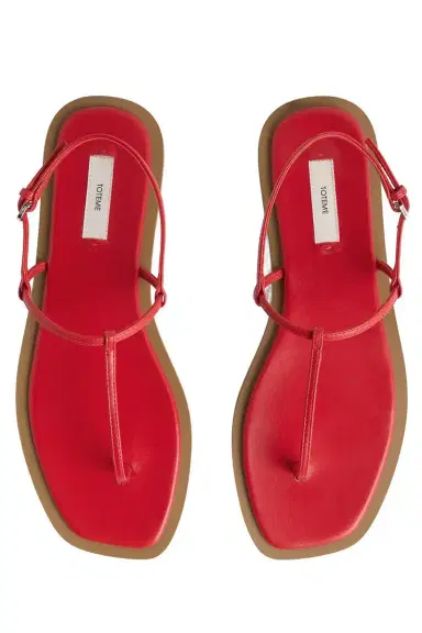 TOTEME T-Strap Sandal - Red Desert | Thumbnail 6