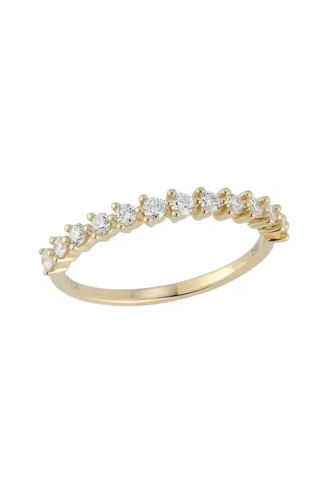 DANA REBECCA DESIGNS Vivian Lilly Stacking Ring - Yellow Gold