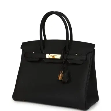 HERMÈS Hermes Birkin 30 Black Togo Gold Hardware | Thumbnail 5 HERMÈS Hermes Birkin 30 Black Togo Gold Hardware | Thumbnail 5
