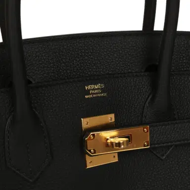 HERMÈS Hermes Birkin 30 Black Togo Gold Hardware | Thumbnail 7 HERMÈS Hermes Birkin 30 Black Togo Gold Hardware | Thumbnail 7