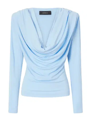 Wardrobe.NYC Draped Crepe-jersey Top | Thumbnail 1 Wardrobe.NYC Draped Crepe-jersey Top | Thumbnail 1