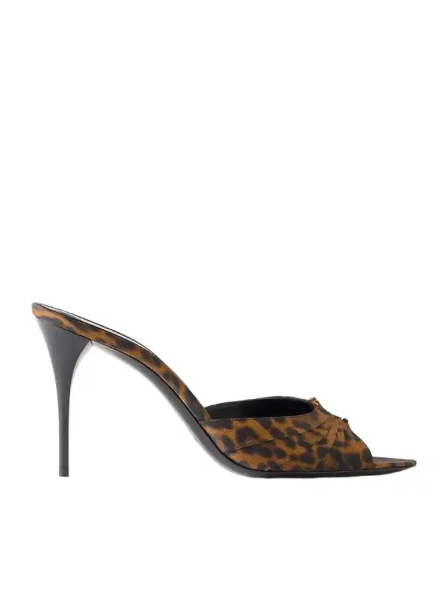 Babylone Embellished Animal-print Mules